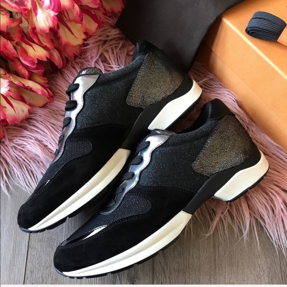 NWT Tod’s Black glitter sneakers - Picture 5 of 7